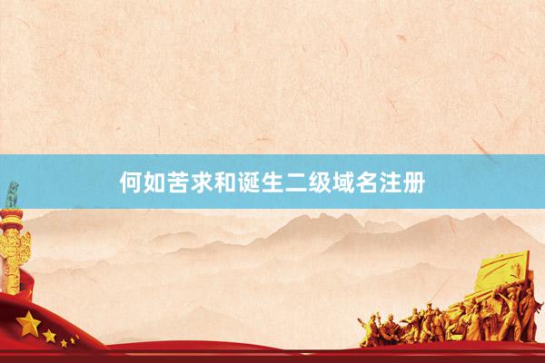 何如苦求和诞生二级域名注册